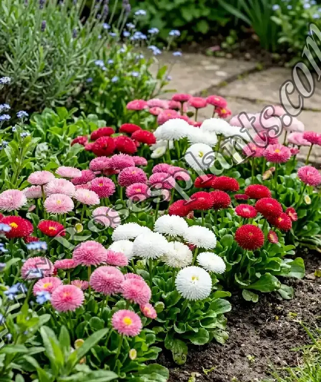 Кичести Парички Микс – Bellis perennis комплект 6 растения