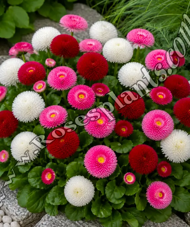 Кичести Парички Микс – Bellis perennis комплект 6 растения